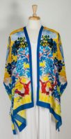 Cocoon House Open Silk Kimono - Sunny Side
