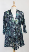 Sheer Midnight Blue Print Jacket