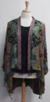 Fringed Long Kimono Jacket by "BOK Style"