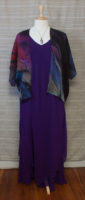 Cocoon House - Fine Wool Kimono - "Purple Passion"