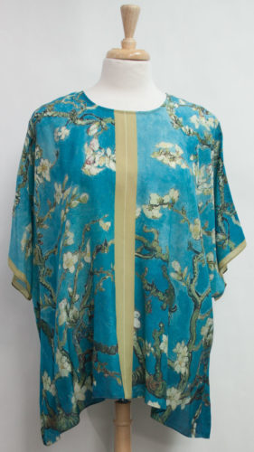 SILK Almond Blossom Print Tunic by “Cocoon House”