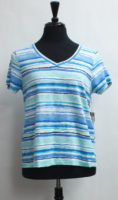 Short Sleeved Striped Watercolor Tee by "Escape"
