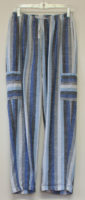 Striped Linen Cargo Pants by "Fenini"