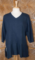 Linen V-Neck Pullover Tunic by Focus (2 colors)