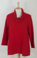 Focus - Cotton Feather Waffle Cowl Neck Top (6 Fall Colors)