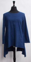 Denim-look Cotton Long Sleeve Tunic by "Focus"