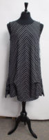 Black and White Striped Sleeveless Dress by "Habitat"
