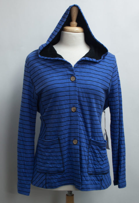 Striped Hoodie Jacket by “Habitat” | Women of Substance
