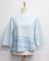 Cotton Striped Pullover Top by "Habitat" (2 colors)