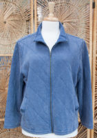 Quilted Jacket with Stand-up Collar by "Habitat" (2 colors)