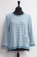 Striped Soft Fleece Pullover by "Habitat" (2 colors)