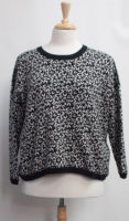 Reversible Black and White Sweater by "Iridium"