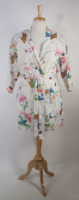 Short Cotton Print Robe (2 colors)