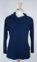 Split Collar Tunic Sweater by Margaret Winters (2 colors)