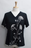"Queen Anne's Lace" V-Neck Tee by "Maruska"