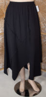 Asymmetric Black Skirt by Moonlight