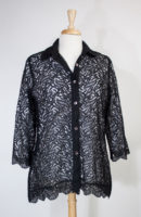 Sheer Black Lace Blouse by Parsley and Sage