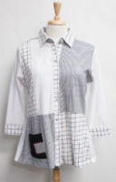 Pressley Print Shirt with Collar by "Parsley and Sage"