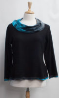 Cowl-neck Top - Cara Print by "Parsley and Sage"