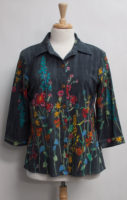 Grace Gray Floral Blouse by "Parsley and Sage"