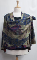 Cashmere Reversible "Buckle" Shawl - Paisley Print