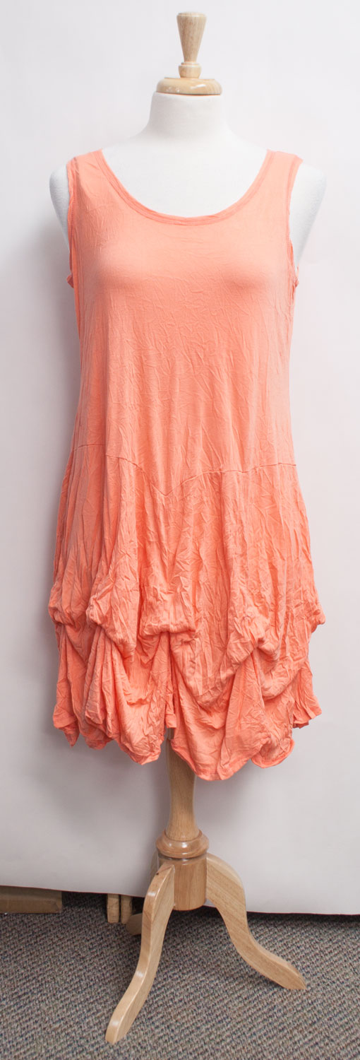 Shana Colorful Crinkle Sleeveless Short Bubble Dress